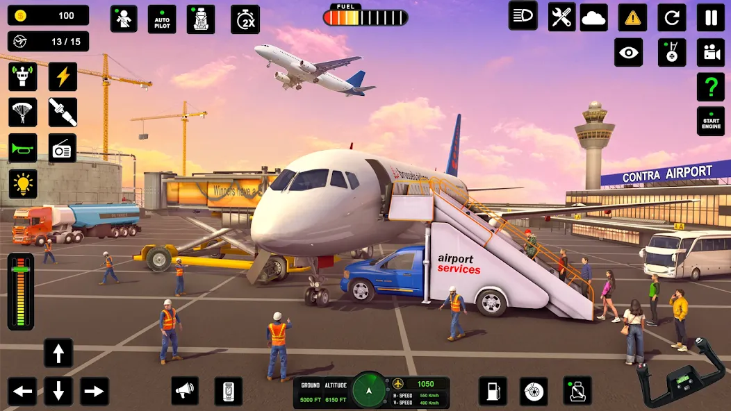 Скачать взломанную City Pilot Cargo Plane Games (Сити Пилот Карго Плейн Геймс)  [МОД Много денег] — последняя версия apk на Андроид screen 3