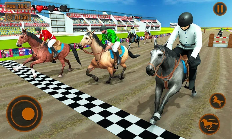 Скачать взломанную Mounted Horse Racing Games  [МОД Бесконечные монеты] — стабильная версия apk на Андроид screen 2