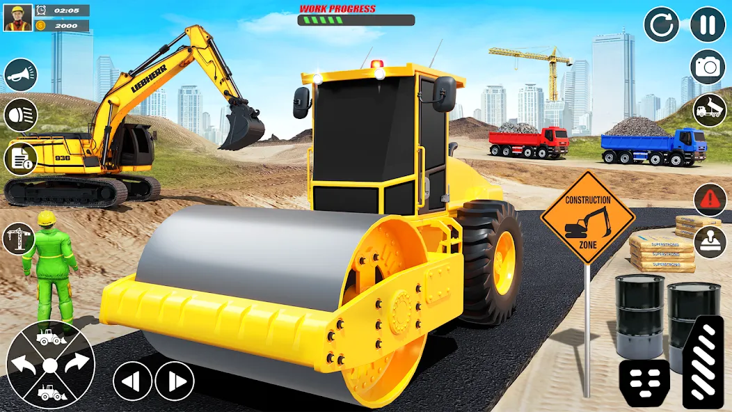 Взломанная City Builder Construction Sim (Сити Билдер Констракшн Сим)  [МОД Бесконечные монеты] — полная версия apk на Андроид screen 2