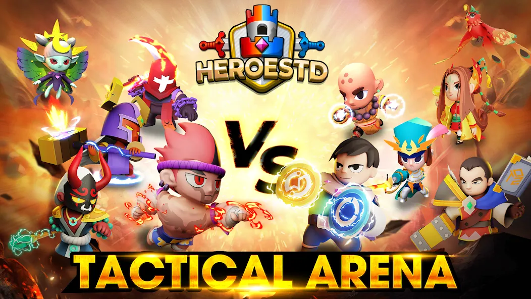 Скачать взлом HeroesTD: Esport Tower Defense (ГероиТД)  [МОД Unlocked] — стабильная версия apk на Андроид screen 1