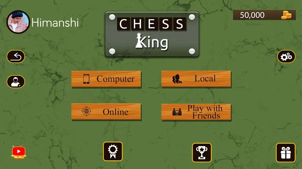 Взломанная Chess King™- Multiplayer Chess (Чесс Кинг)  [МОД Unlocked] — полная версия apk на Андроид screen 1