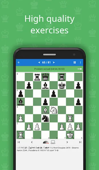 Взломанная Mate in 2 (Chess Puzzles)  [МОД Все открыто] — последняя версия apk на Андроид screen 1