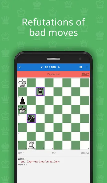 Взломанная Mate in 2 (Chess Puzzles)  [МОД Все открыто] — последняя версия apk на Андроид screen 3