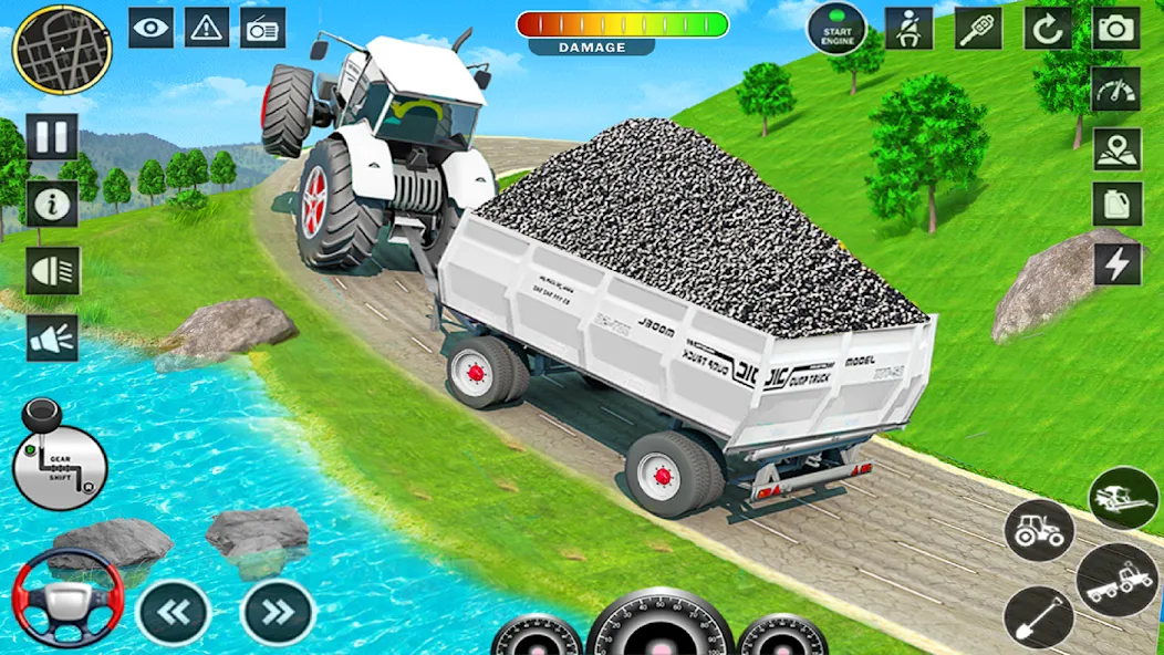 Взлом Big Tractor Farming Simulator (Биг Трактор Фарминг Симулятор)  [МОД Бесконечные монеты] — стабильная версия apk на Андроид screen 1