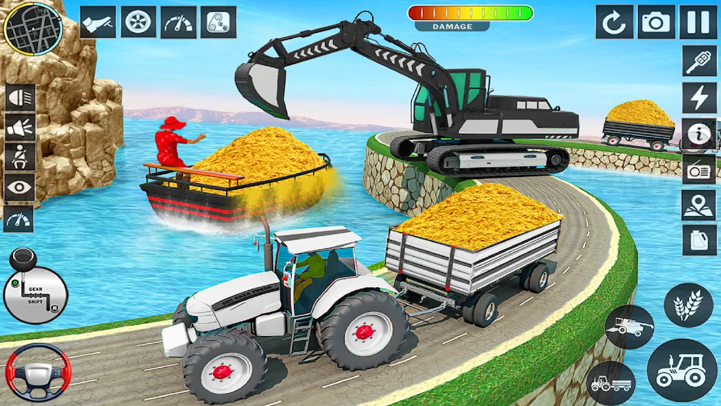 Взлом Big Tractor Farming Simulator (Биг Трактор Фарминг Симулятор)  [МОД Бесконечные монеты] — стабильная версия apk на Андроид screen 2