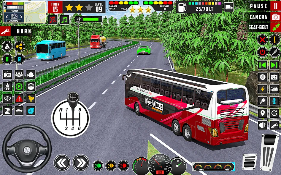 Взлом City Bus Simulator 3D Bus Game (Симулятор городского автобуса 3D  игра   )  [МОД Все открыто] — последняя версия apk на Андроид screen 1