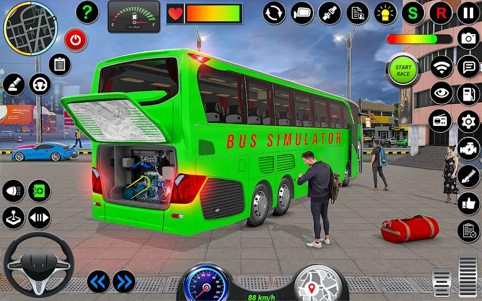 Взлом City Bus Simulator 3D Bus Game (Симулятор городского автобуса 3D  игра   )  [МОД Все открыто] — последняя версия apk на Андроид screen 2