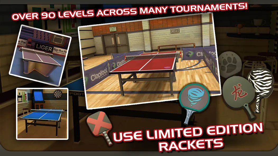 Взломанная Ping Pong Masters (Пингпонг мастера)  [МОД Unlimited Money] — полная версия apk на Андроид screen 2