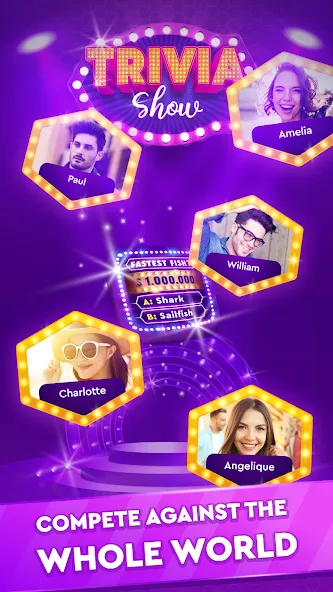 Скачать взломанную Trivia Show: TV Word Quiz Game  [МОД Mega Pack] — последняя версия apk на Андроид screen 2