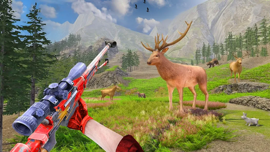 Скачать взломанную Animal Hunting -Shooting Games (Энимал Хантинг)  [МОД Много денег] — последняя версия apk на Андроид screen 3