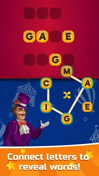 Скачать взлом Circus Words: Magic Puzzle  [МОД Много монет] — стабильная версия apk на Андроид screen 3