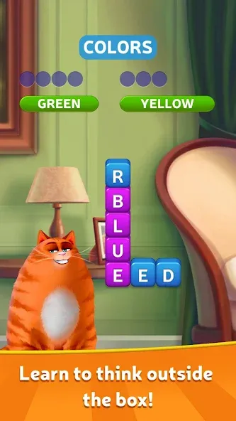 Скачать взлом Kitty Scramble: Word Game  [МОД Много денег] — стабильная версия apk на Андроид screen 1