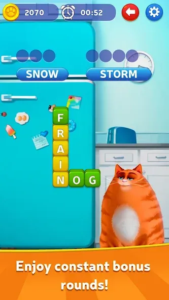 Скачать взлом Kitty Scramble: Word Game  [МОД Много денег] — стабильная версия apk на Андроид screen 3