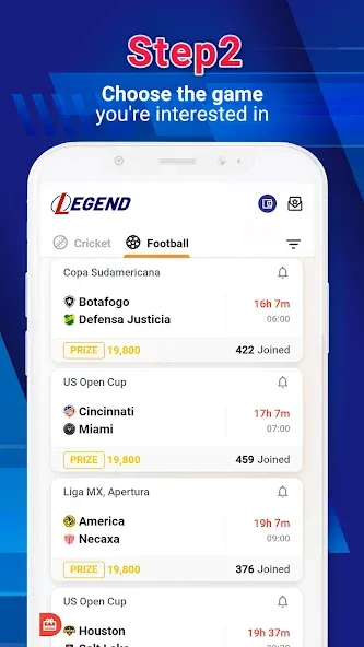 Взлом Legend Fantasy- Fantasy sports (Легенда фэнтези)  [МОД Unlimited Money] — последняя версия apk на Андроид screen 3