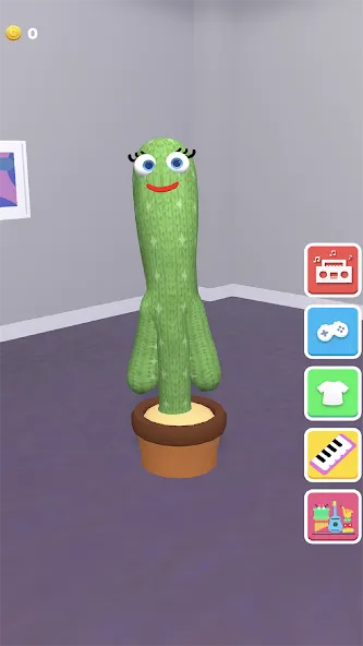 Взломанная Talking Cactus (Токинг Кактус)  [МОД Unlocked] — последняя версия apk на Андроид screen 1