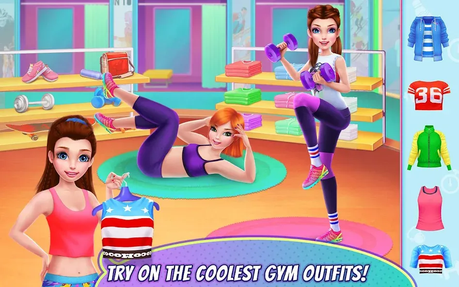 Скачать взлом Fitness Girl — Dance & Play  [МОД Бесконечные монеты] — стабильная версия apk на Андроид screen 1