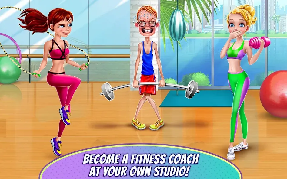 Скачать взлом Fitness Girl — Dance & Play  [МОД Бесконечные монеты] — стабильная версия apk на Андроид screen 2