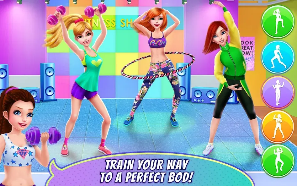 Скачать взлом Fitness Girl — Dance & Play  [МОД Бесконечные монеты] — стабильная версия apk на Андроид screen 3