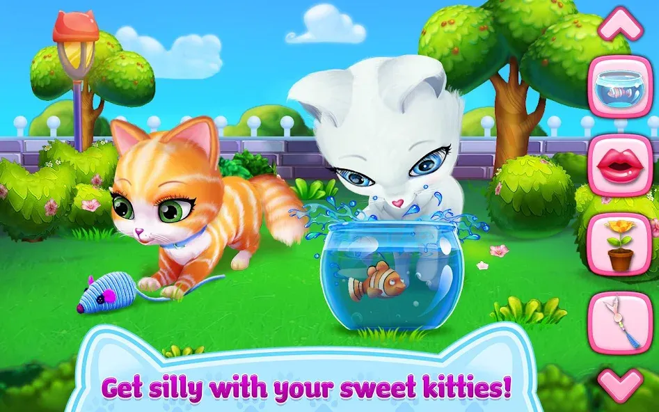 Скачать взлом Kitty Love — My Fluffy Pet  [МОД Все открыто] — стабильная версия apk на Андроид screen 2