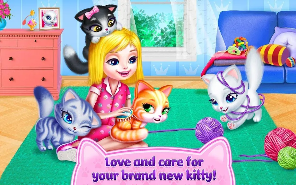 Скачать взлом Kitty Love — My Fluffy Pet  [МОД Все открыто] — стабильная версия apk на Андроид screen 5