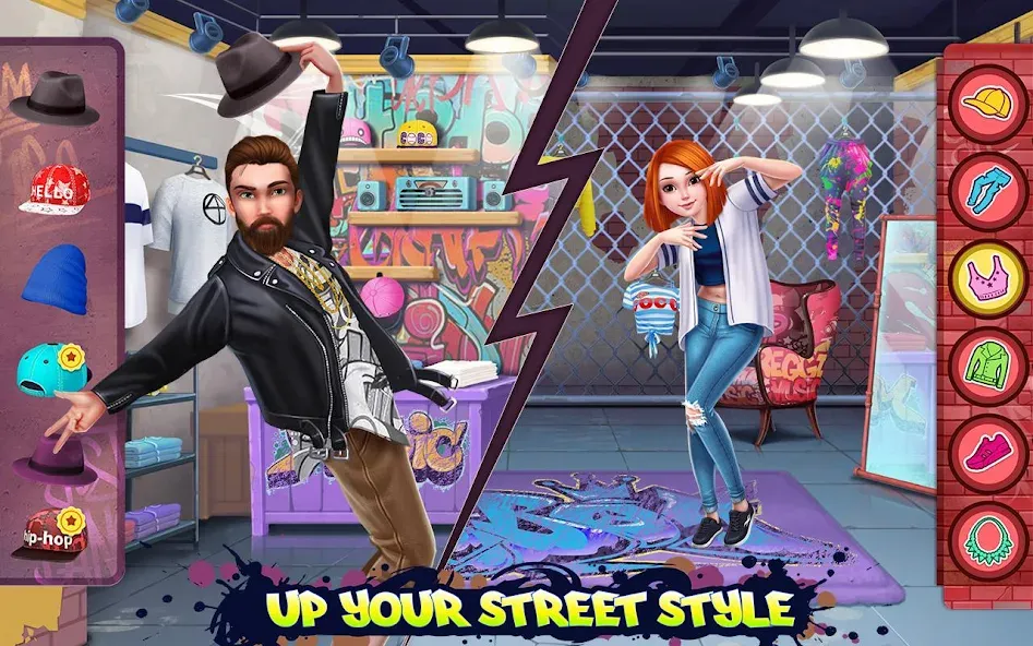 Взломанная Hip Hop Battle — Girls vs Boys  [МОД Unlimited Money] — полная версия apk на Андроид screen 2