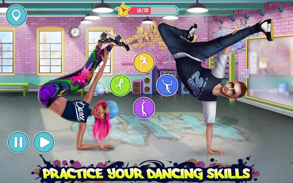 Взломанная Hip Hop Battle — Girls vs Boys  [МОД Unlimited Money] — полная версия apk на Андроид screen 3