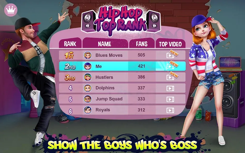 Взломанная Hip Hop Battle — Girls vs Boys  [МОД Unlimited Money] — полная версия apk на Андроид screen 5