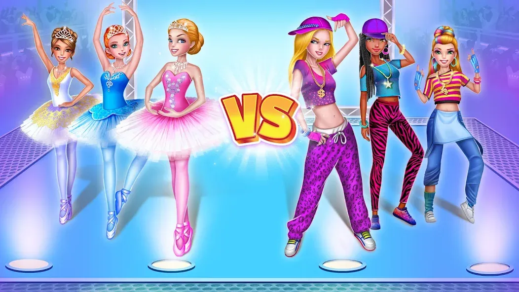 Скачать взломанную Dance Clash: Ballet vs Hip Hop  [МОД Все открыто] — полная версия apk на Андроид screen 1