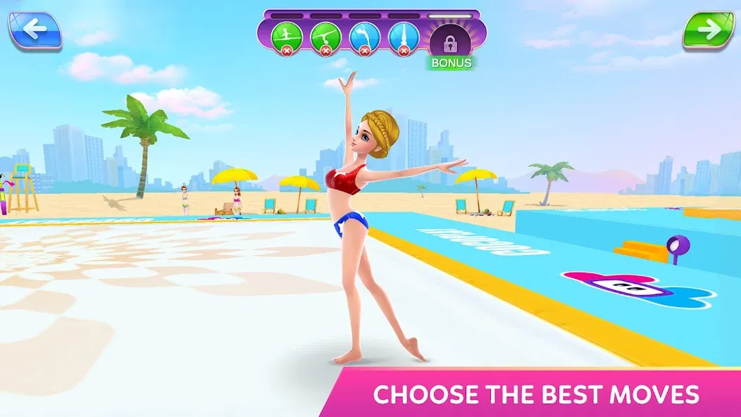 Скачать взлом Gymnastics Superstar Star Girl  [МОД Бесконечные монеты] — полная версия apk на Андроид screen 2