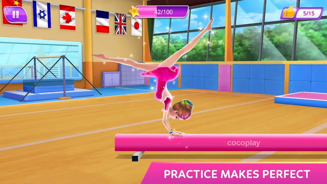 Скачать взлом Gymnastics Superstar Star Girl  [МОД Бесконечные монеты] — полная версия apk на Андроид screen 4