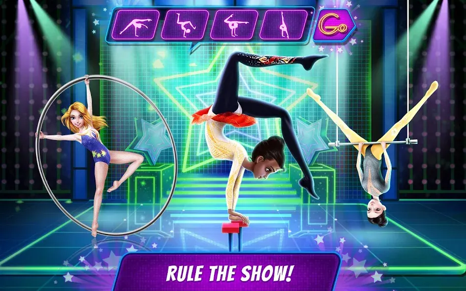 Взломанная Acrobat Star Show — Girl Power  [МОД Unlocked] — полная версия apk на Андроид screen 1