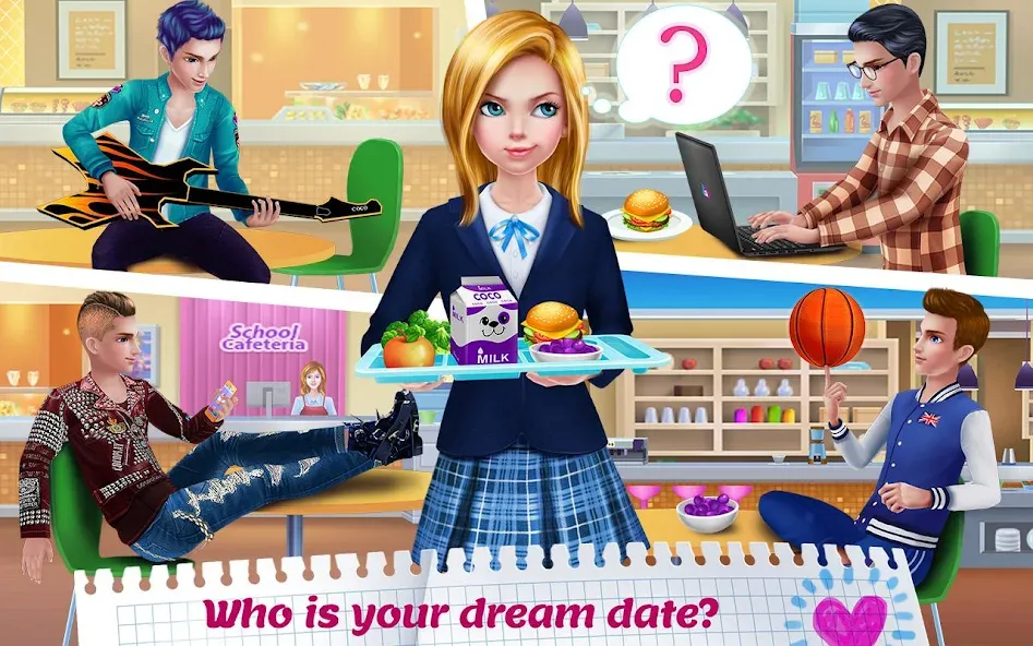 Скачать взлом High School Crush — Love Story  [МОД Много денег] — стабильная версия apk на Андроид screen 2