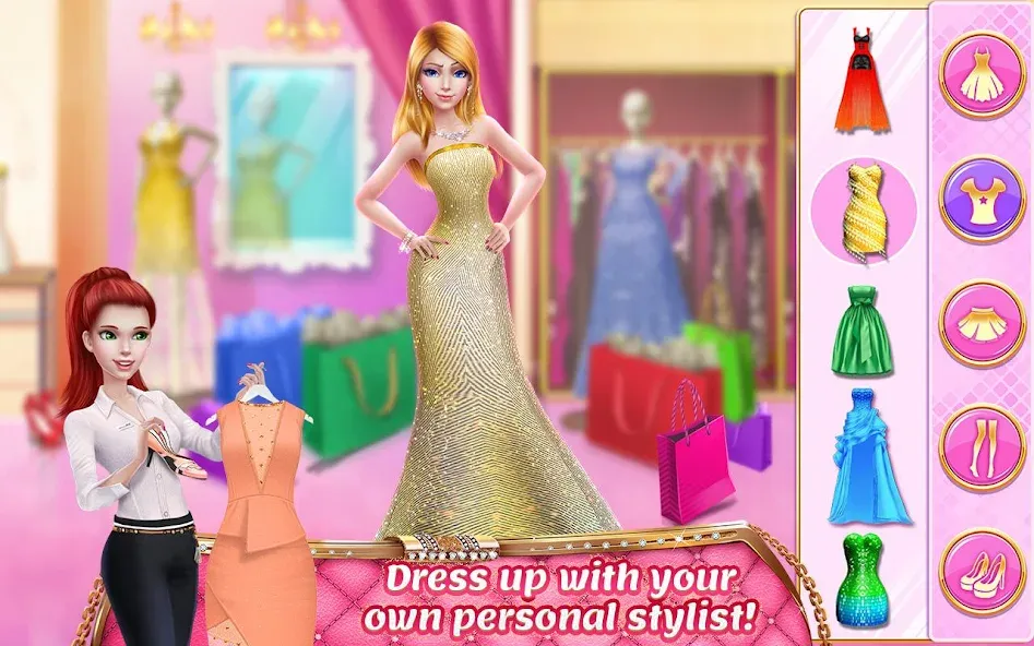 Взломанная Rich Girl Mall — Shopping Game  [МОД Unlocked] — последняя версия apk на Андроид screen 1