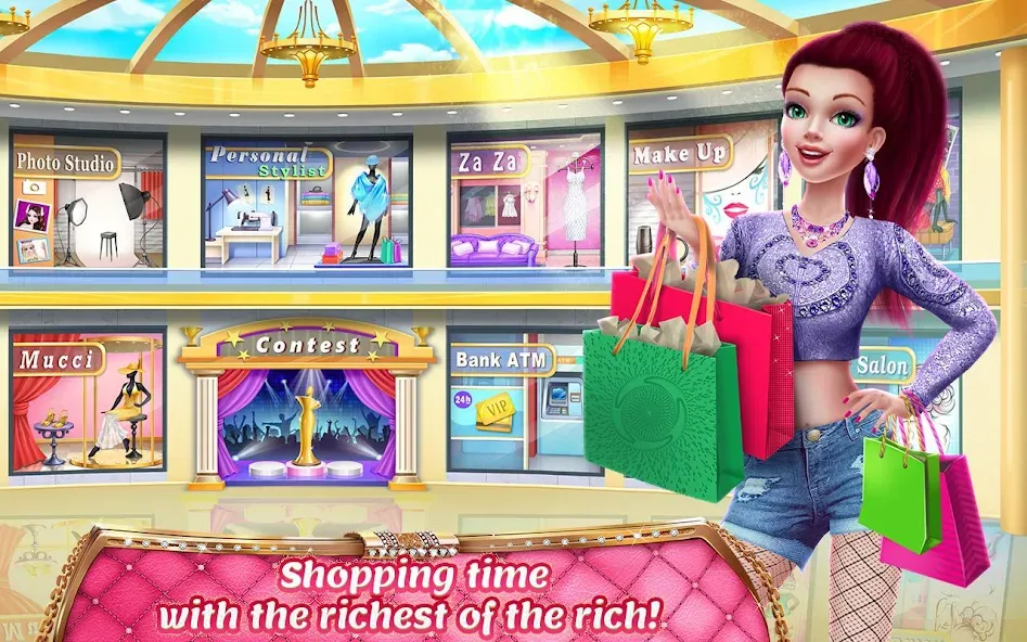 Взломанная Rich Girl Mall — Shopping Game  [МОД Unlocked] — последняя версия apk на Андроид screen 4