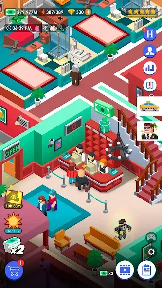 Скачать взлом Hotel Empire Tycoon－Idle Game  [МОД Много монет] — стабильная версия apk на Андроид screen 5