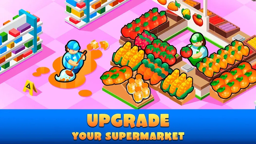 Взлом Idle Supermarket Tycoon－Shop (Айдл Супермаркет Тайкун)  [МОД Unlimited Money] — стабильная версия apk на Андроид screen 2