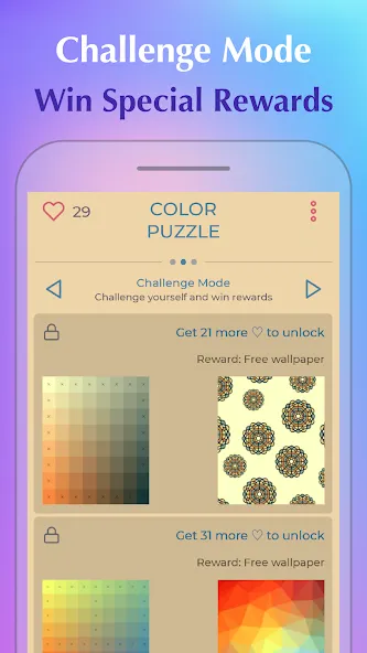 Взломанная Color Puzzle:Offline Hue Games  [МОД Много денег] — последняя версия apk на Андроид screen 5