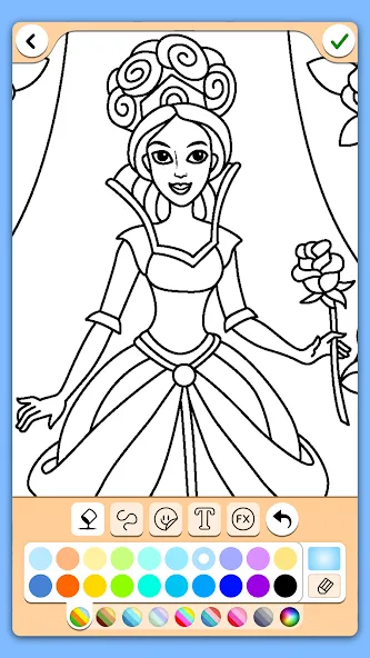 Взломанная Coloring for girls and women  [МОД Unlocked] — стабильная версия apk на Андроид screen 4