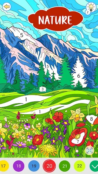 Скачать взлом Color by Number: Coloring Book  [МОД Бесконечные монеты] — стабильная версия apk на Андроид screen 1