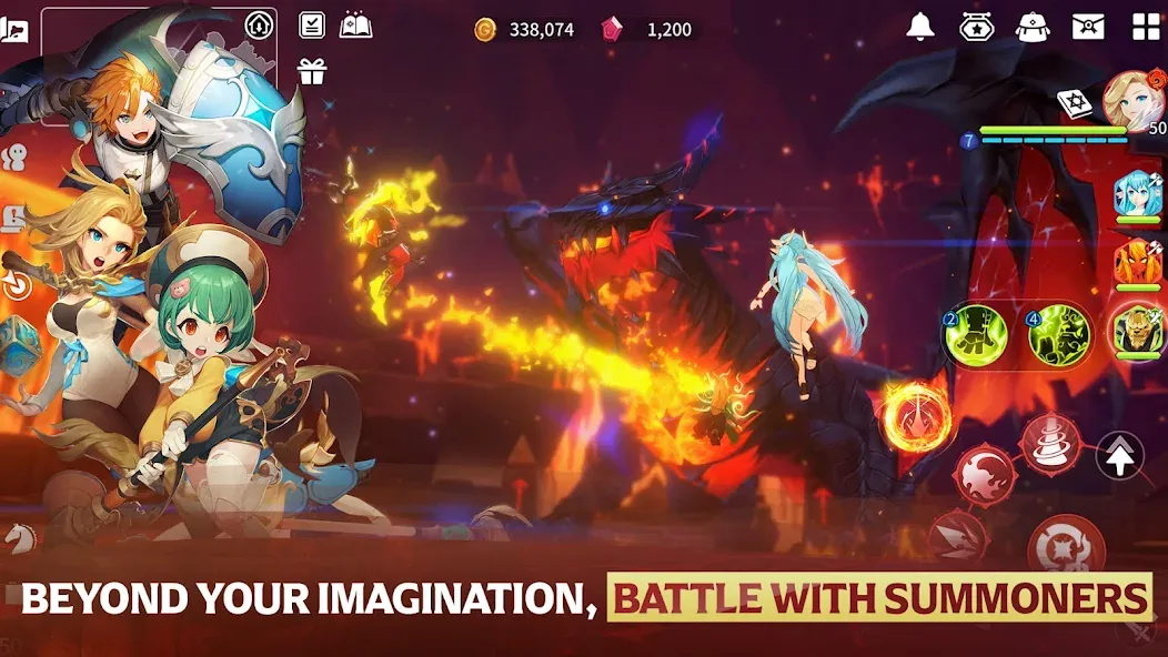 Взломанная Summoners War: Chronicles  [МОД Unlocked] — стабильная версия apk на Андроид screen 3