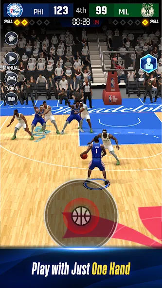 Взломанная NBA NOW 24 (НБА СЕЙЧАС 23)  [МОД Бесконечные монеты] — полная версия apk на Андроид screen 2