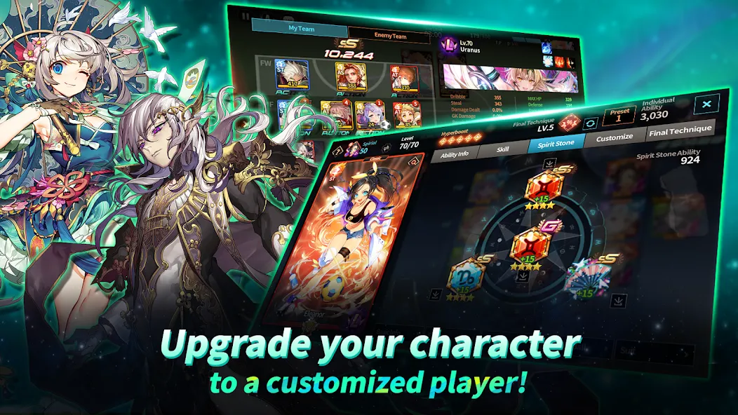 Взломанная Soccer Spirits (Соккер Спиритс)  [МОД Unlocked] — последняя версия apk на Андроид screen 3