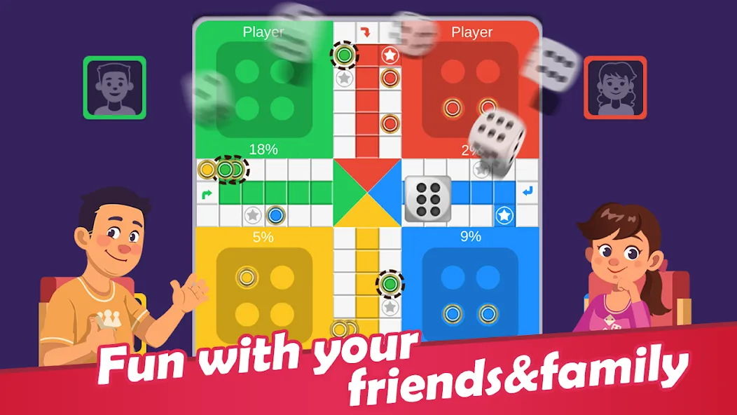 Скачать взломанную Ludo (Людо Лайт)  [МОД Меню] — стабильная версия apk на Андроид screen 1