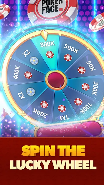 Взлом Poker Face: Texas Holdem Poker (Покер Фейс)  [МОД Меню] — последняя версия apk на Андроид screen 3