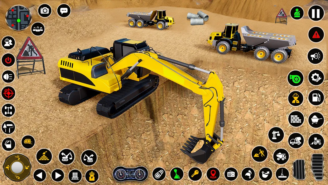 Скачать взлом Construction Dump Truck Game (Конструкционный симулятор самосвала)  [МОД Меню] — стабильная версия apk на Андроид screen 1