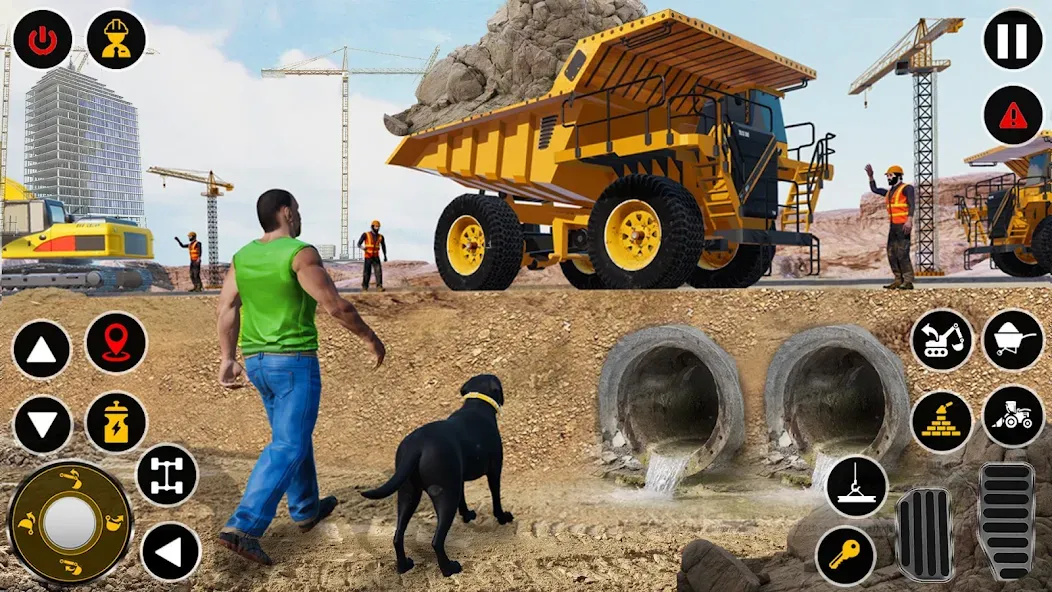 Скачать взлом Construction Dump Truck Game (Конструкционный симулятор самосвала)  [МОД Меню] — стабильная версия apk на Андроид screen 3