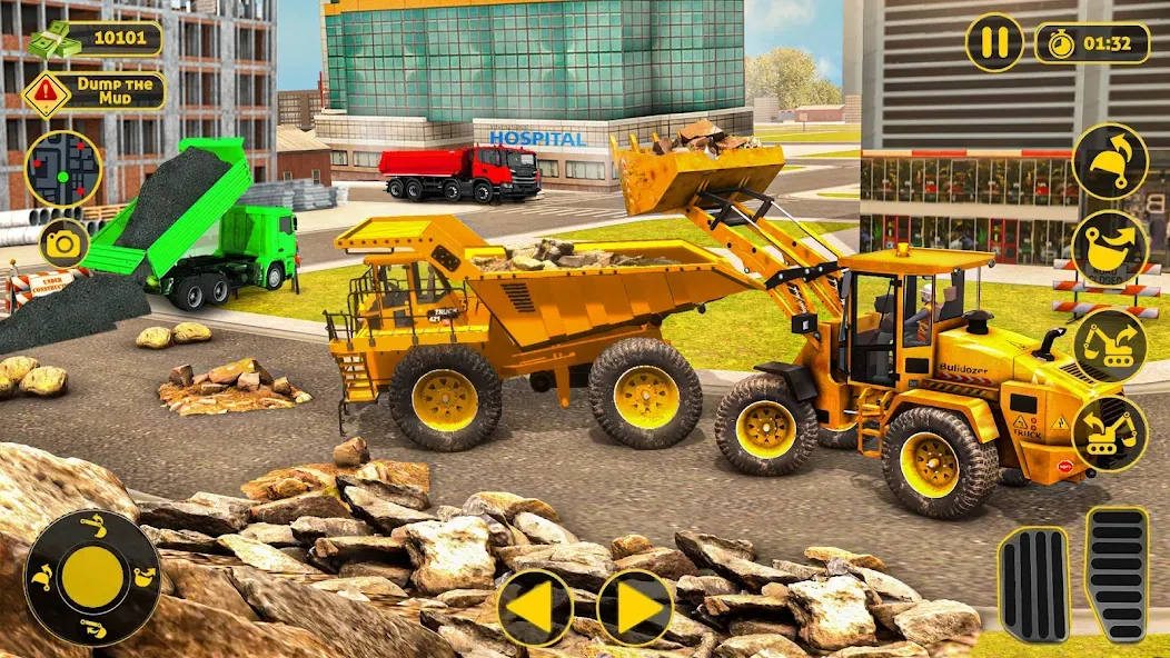 Скачать взлом Construction Dump Truck Game (Конструкционный симулятор самосвала)  [МОД Меню] — стабильная версия apk на Андроид screen 4