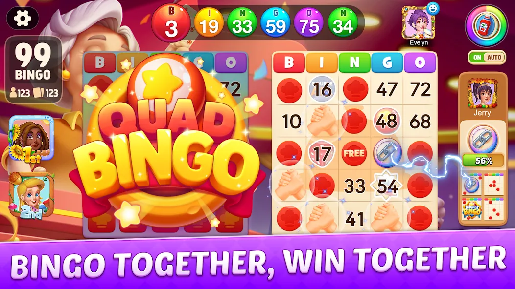 Взломанная Bingo Frenzy®-Live Bingo Games (Бинго Френзи)  [МОД Menu] — стабильная версия apk на Андроид screen 2