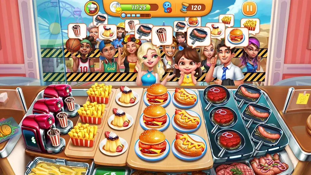 Взлом Cooking City — Cooking Games (Кукинг Сити)  [МОД Все открыто] — стабильная версия apk на Андроид screen 1