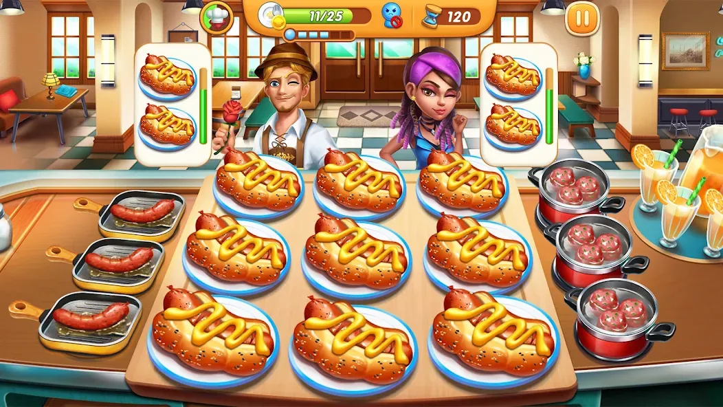 Взлом Cooking City — Cooking Games (Кукинг Сити)  [МОД Все открыто] — стабильная версия apk на Андроид screen 4